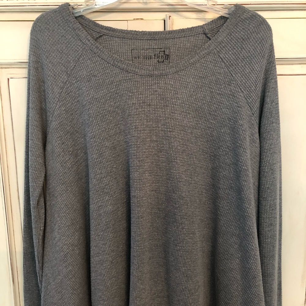 We The Free Waffle Knit LS top